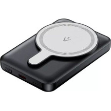 Vention Powerbank magnetyczny Vention FHSB0 5000mAh 20 W+ kabel USB-A do USB-C (czarny)