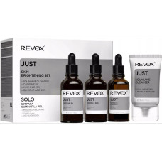 Dermalogica Skin Brightening Set Revox B77: Just, Caffeine 5%, Anti-Dark Circles, Day, Eye Serum, 30 ml + Just, Vitamin C 2%, Anti-Oxidant, Serum, For Face, 30 ml + Just, Glycolic Acid 20%, Toning, Serum, For Face, 30 ml + Just, Squalane, Eliminates Impur