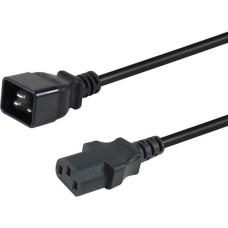 Equip Netzkabel Anschl. C20 -> C13 3.00m schwarz