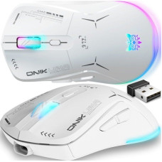 Onikuma Mysz Onikuma ONIKUMA CW917 Myszka Gamingowa bezprzewodowa RGB : Kolor - biały