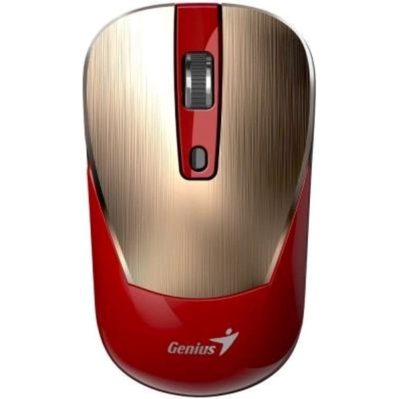 Genius Mysz bezprzewodowa, Genius NX-7125, czerwono-z�oty, optyczna, 1200DPI