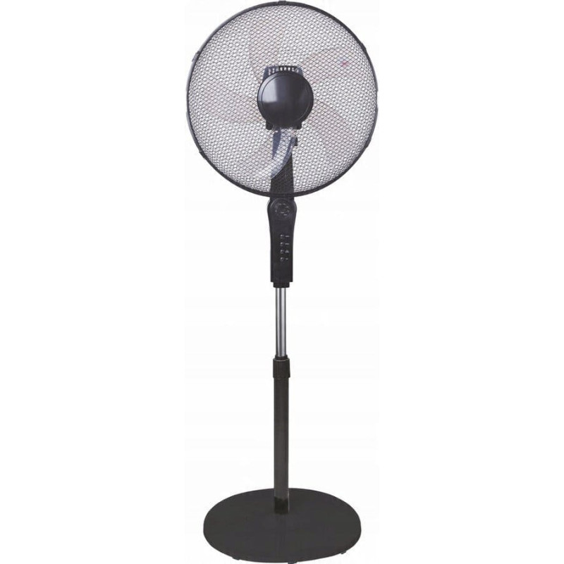 UN WENTYLATOR PODŁOGOWY 40CM CZARNY Z PILOTEM