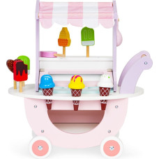 Ecotoys Drewniany wózek lodziarnia dla dzieci sklep 12 el