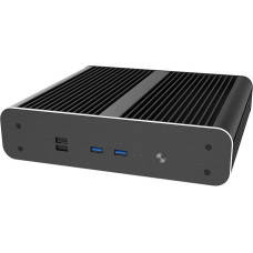 Akasa Euler CTX PC Gehuse, Fanless Mini-Case, Thin-Mini-ITX - schwarz