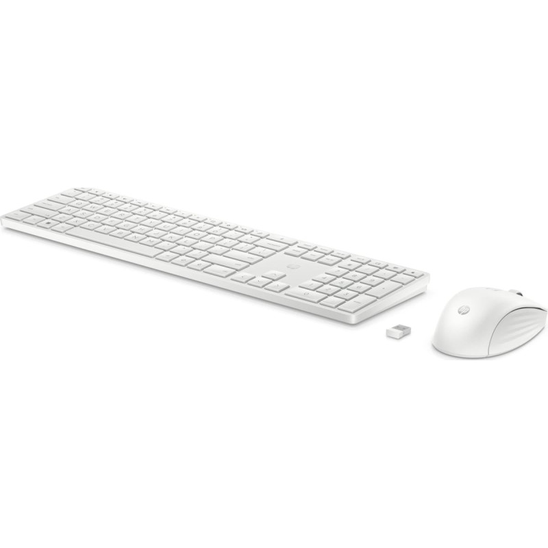 HP Klawiatura + mysz HP HP 655 - Tastatur-und-Maus-Set - kabellos - 2.4 GHz - QWERTZ - Deutsch - weiss