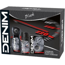Denim Zestaw prezentowy Black (Woda po goleniu 100ml + Deo spray 150ml + Żel pod prysznic 250ml)