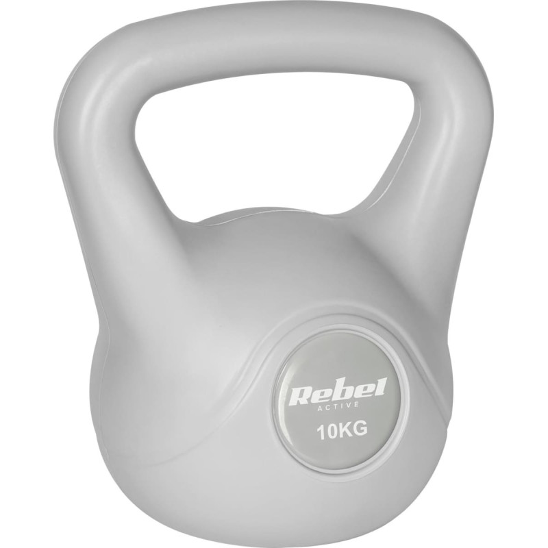 Rebel Kettlebell bitumiczny 10 kg szary REBEL ACTIVE