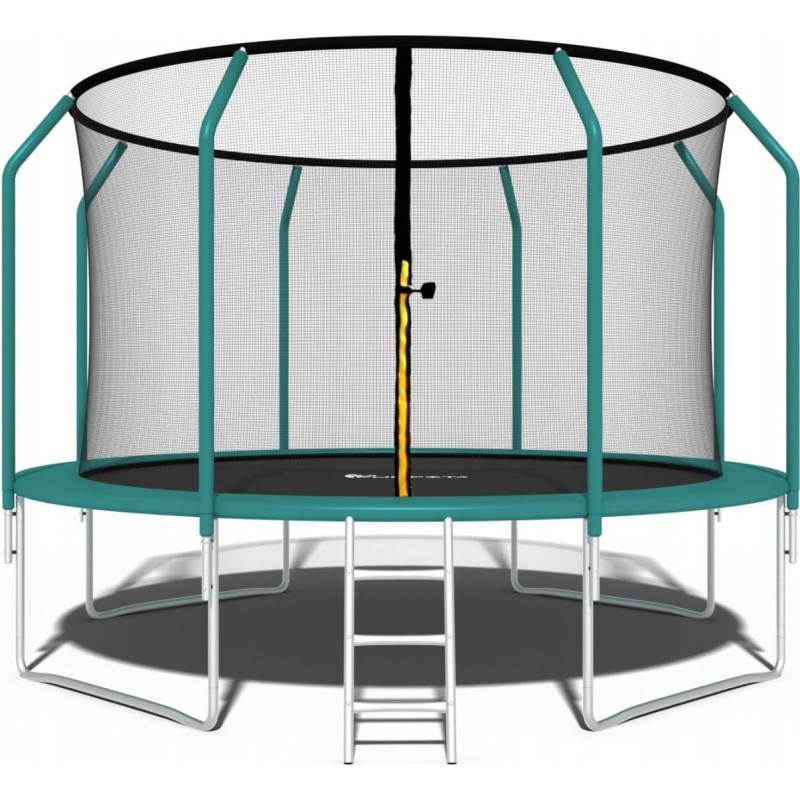 Funfit Trampolina ogrodowa dla dzieci 465cm z siatką zewnętrzną i drabinką
