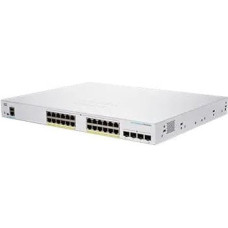 Cisco Business 250 Series CBS250-24P-4G - Switch - L3 - Smart - 24 x 10/100/1000 (PoE+) + 4 x Gigabit SFP - an Rack montierbar - PoE+ (195 W) - wiederaufbereitet