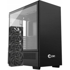 Zenpc Obudowa do komputera ZENPC Z3 Solid Black 4x Fander P12 PWM PST