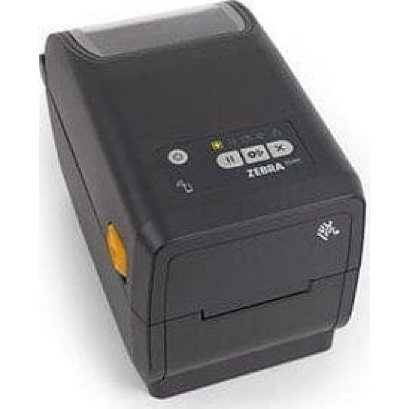 Zebra Thermal Transfer Printer (74M) ZD411; 203 dpi, USB, USB Host, Modular Connectivity Slot, BTLE5, (wersja europejska) and UK Cords, Swiss Font, EZPL