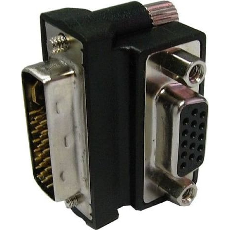 Delock Adapter AV Delock DVI-D - D-Sub (VGA) czarny (65172)