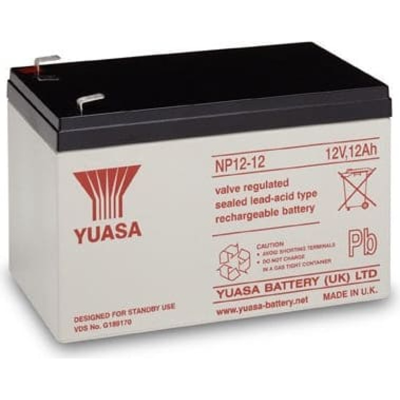 Yuasa NP12-12 YUASA 12Ah 12V Akumulator AGM