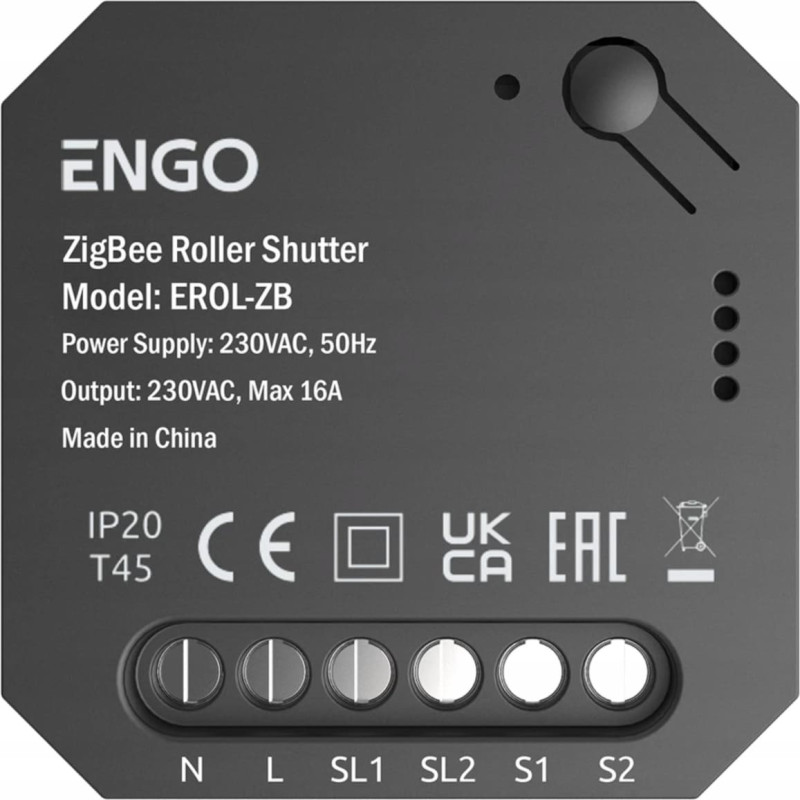 Engo Controls EROL-ZB - Sterownik Rolet ZigBee do systemu ENGO Smart podtynkowy