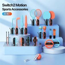 Dux Ducis Zestaw akcesoriów Dux Ducis 25w1 do Nintendo Switch 2 do gier sportowych z torbą - wielokolorowy