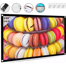 Zenwire Projektor Zenwire EKRAN PROJEKCYJNY do projektora Przenośny składany 16:9 332x187 150 Cali