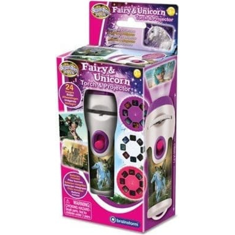 Brainstorm Latarka i projektor Brainstorm - Wróżka i jednorożec