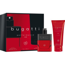 Sirowa BUGATTI Zestaw prezentowy Performance Red for Men (woda toaletowa 100 ml + żel pod prysznic 200 ml)