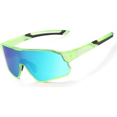 Rockbros Okulary rowerowe Rockbros 14110009006 polaryzacyjne dla dzieci 8-14 lat - jasnozielone