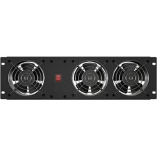 Lanberg Ventilation panel vertical 19 inches for rack cabinet, 3 fans, 230V, black
