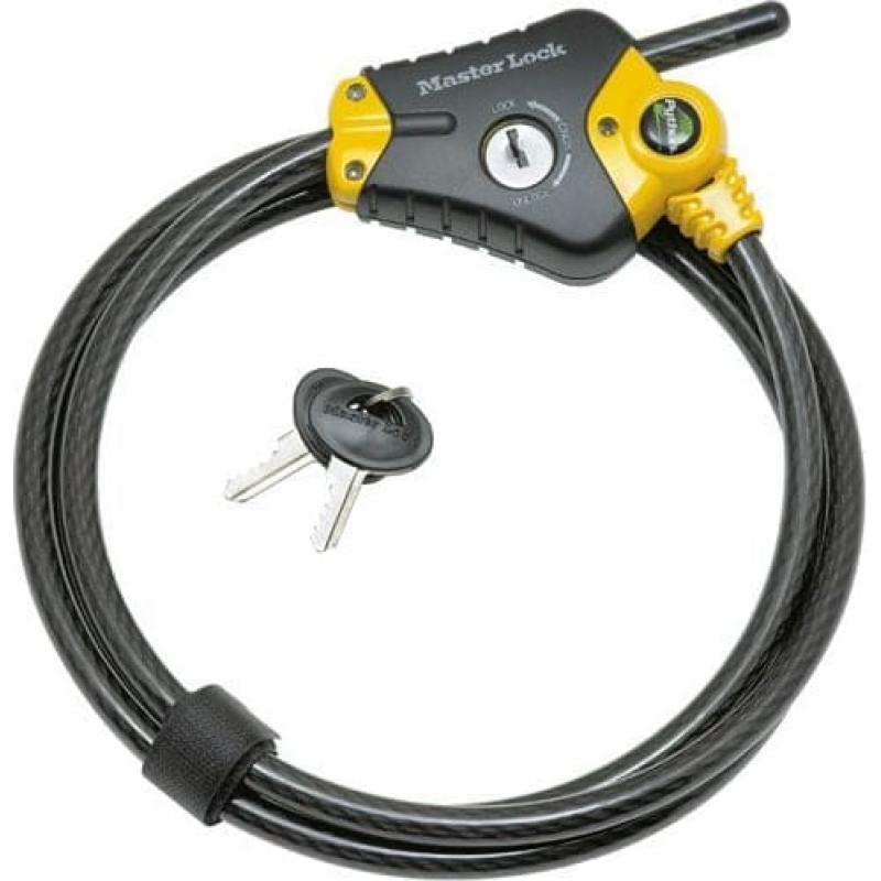 Masterlock Linka zabezpieczająca MasterLock Python kabel zabezpieczający, regulowany 1.8mx8mm (8418EURD)