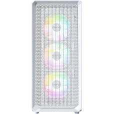 Montech X5 PC-Gehäuse, Midi-Tower, E-ATX, ARGB, Tempered Glass - weiß