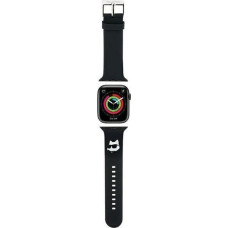 Karl Lagerfeld Karl Lagerfeld Pasek KLAWMSLCNK Apple Watch 38/40/41mm czarny/black strap 3D Rubber Choupette Heads