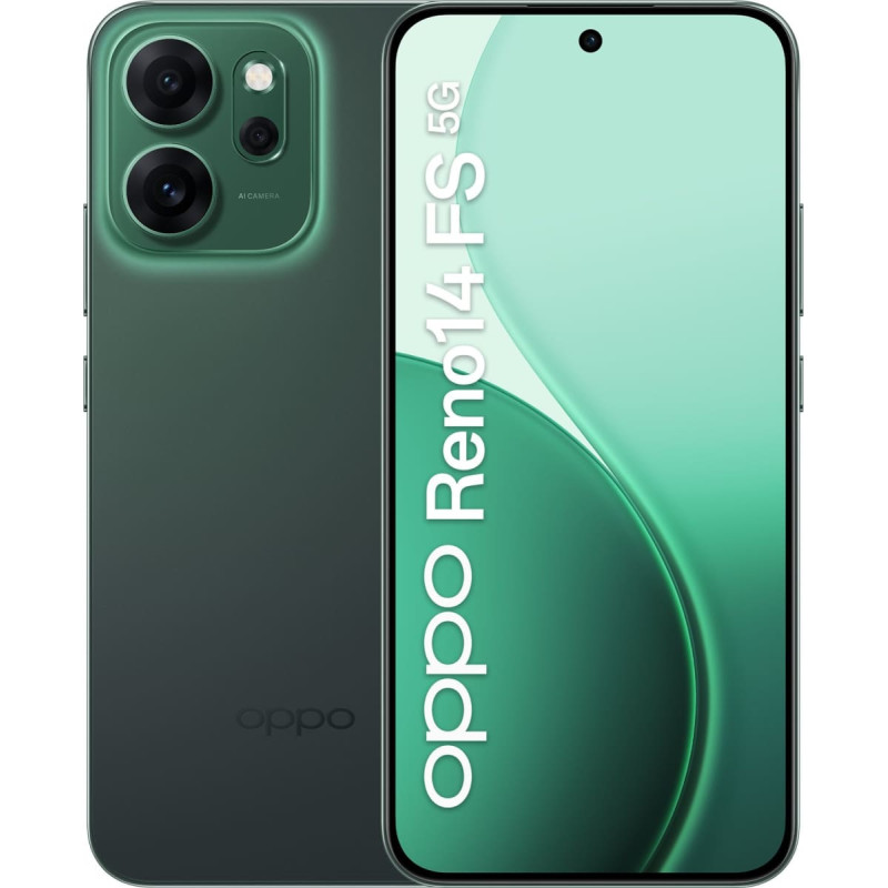 Oppo Reno14 FS 5G Dual Sim 12GB RAM 512GB - Luminous Green