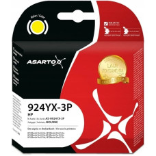 Asarto Tusz Asarto do HP 924e 3-PACK | 4K0U9NE | 924YX-3P | 3*800 str. | yellow