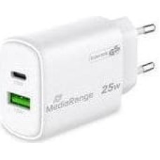 Mediarange POWER ADAPTER USB/USB-C 25W/FAST MRMA112-2 MEDIARANGE MRMA112-2 (4260664878421)