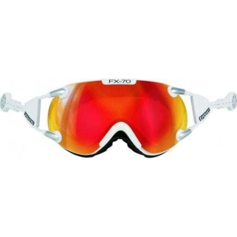 Casco Gogle narciarskie FX-70 Carbonic white orange L
