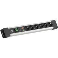 Bachmann CONNECTUS 6xCEE7/3, 1xSPD 1xswitch 2.0m CEE7/7 Szary