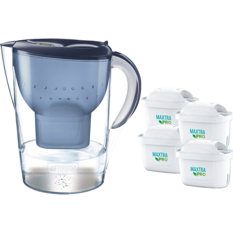 Brita Marella XL krūze + 4 Maxtra kārtridži, zili