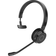 Jabra Evolve 65 TE austiņas ar vadu un bezvadu galvas saiti, birojam/zvanu centram, USB, A tipa, Bluetooth, melnas