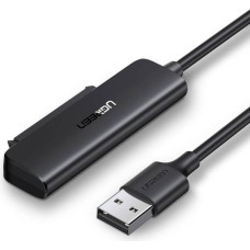 Ugreen adaptera pārveidotājs 2,5 collu SATA III 3.0 HDD SSD diskam - USB 3.2 Gen 1 (USB 5 Gbps) melns (70609 CM321)