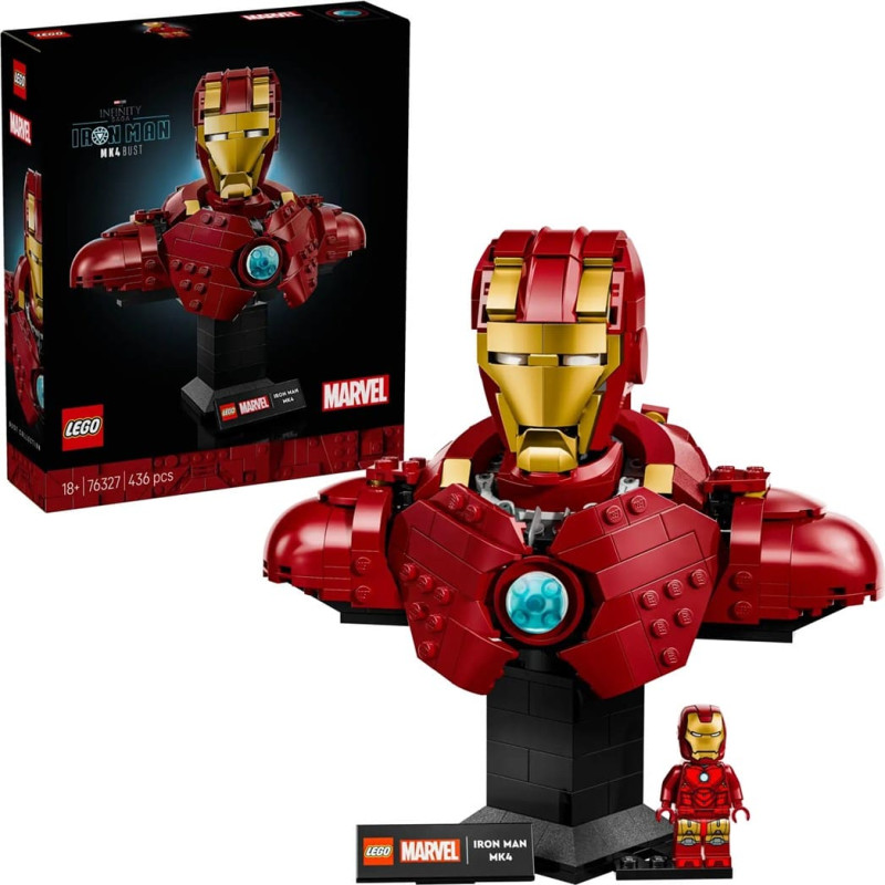 Lego Klocki Super Heroes 76327 Popiersie Iron Mana MK4