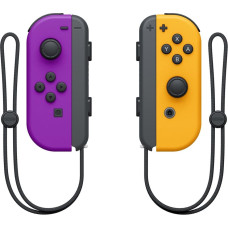 Nintendo Joy-Con Bluetooth spēļu vadības ierīce ar analogo/digitālo slēdzi, melna, oranža, violeta