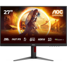 AOC 27G4HA datora monitors 68,6 cm (27 collas) 1920 x 1080 pikseļi Full HD LED melns, sarkans