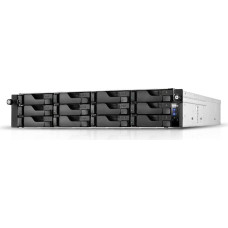 Asustor AS6512RD NAS Rack (2U) Intel Atom® C3538 8 ГБ DDR4 0 ТБ ADM Черный