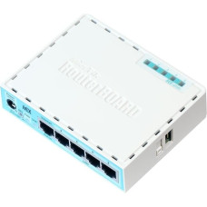 Mikrotik RB750GR3 vadu maršrutētājs Gigabit Ethernet tirkīza, balts