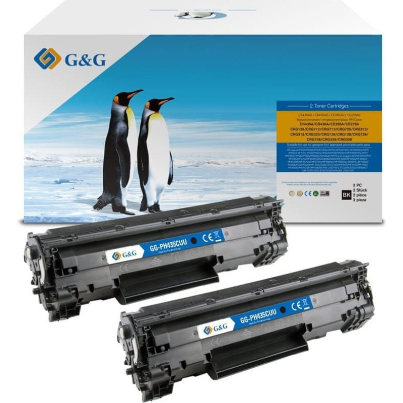G&G XL-Toner 2er Set für HP 35AD/ 36AD/ 78AD/ 85AD