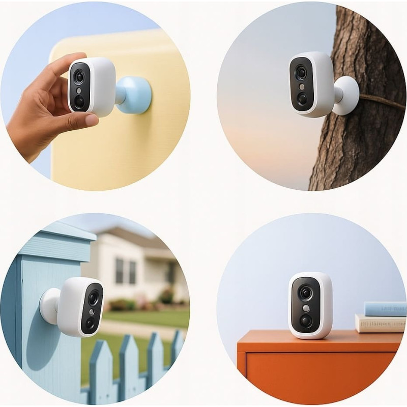 Eufy Kamera IP Eufy eufyCam C35 - 2 Camera Kit - kamera monitorująca sieciowa - na zewnątrz, wewnątrz - odporna na warunki atmosferyczne - kolor (dzień i noc) - 1920 x 1080 - 1080p - Audio - bezprzewodowa - Wi-Fi - 5 V