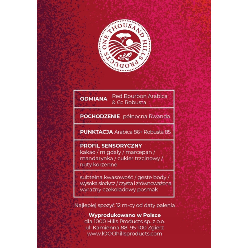 Noname Kawa ziarnista RWANDA MUHABURA TABOO ESPRESSO 400g