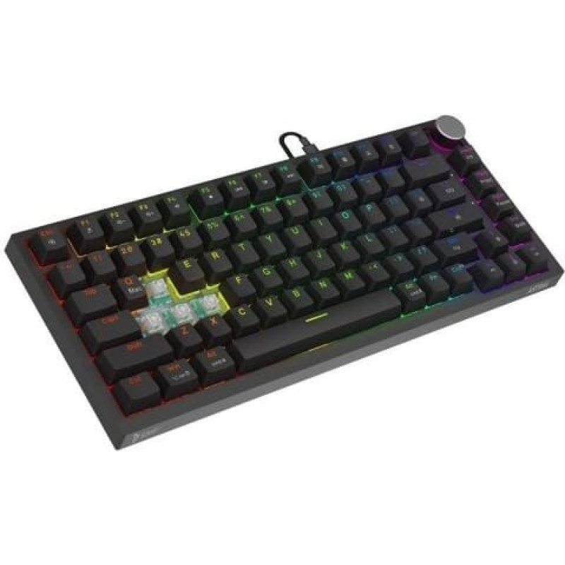 Savio ASTRAL BLACK JADE klawiatura Gaming USB QWERTY Amerykański międzynarodowy Czarny