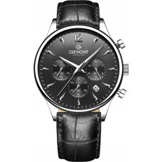 Giewont Zegarek Giewont Zegarek Męski Chronograph Sapphire Czarno Srebrny GW6310-A2