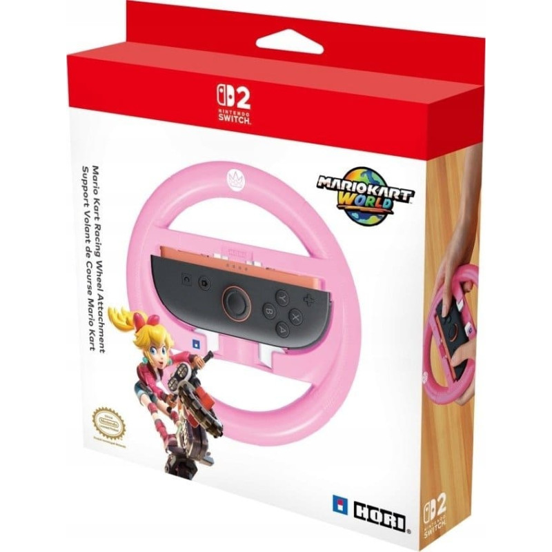 Hori Racing Wheel Attachment Set for Switch 2 (Peach)