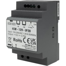 Ecolight Zasilacz na szynę DIN PREMIUM 12V 45W