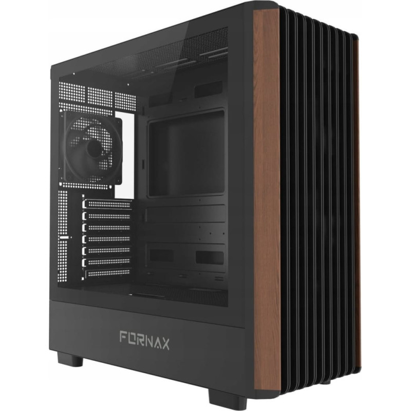 Gembird Obudowa Gembird GEMBIRD Obudowa komputera FC-WOOD panel przedni - imitacja drewna czarny