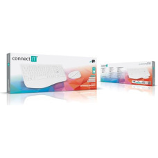 Connect It Klawiatura + mysz Connect IT CKM-7803-CS klawiatura Dołączona myszka Biuro RF Wireless czeski, słowacki Biały