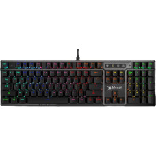A4Tech Klawiatura A4Tech A4tech Bloody Klávesnice B750N, herní klávesnice, mechanická, drátová, Green Switch, CZ/SK, Černá